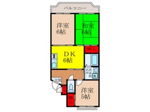 キャピタルハウス ３番館の物件間取画像